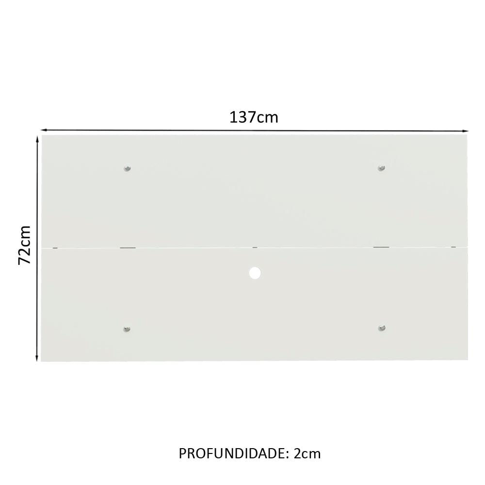 Painel para TV até 55 Polegadas Madesa - Branco Branco