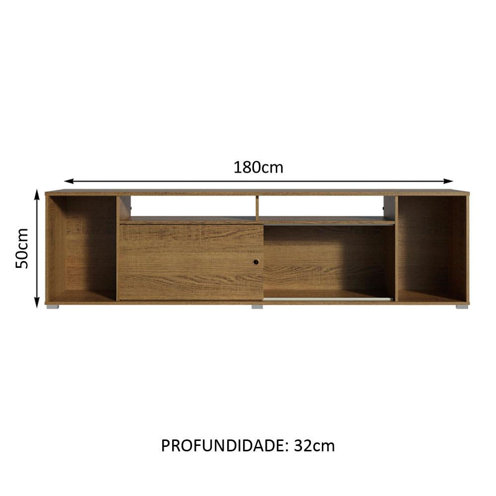 Rack para TV até 65 Polegadas Madesa Cancun - Rustic Rustic