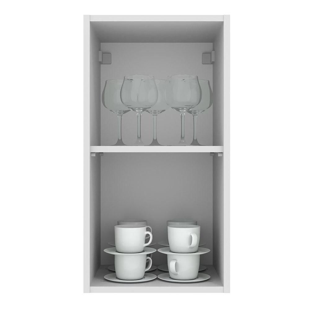 Armário Aéreo Madesa Agata 35 cm 1 Porta - Branco Branco