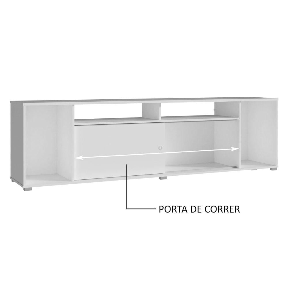 Rack para TV até 65 Polegadas Madesa Cancun - Branco Branco