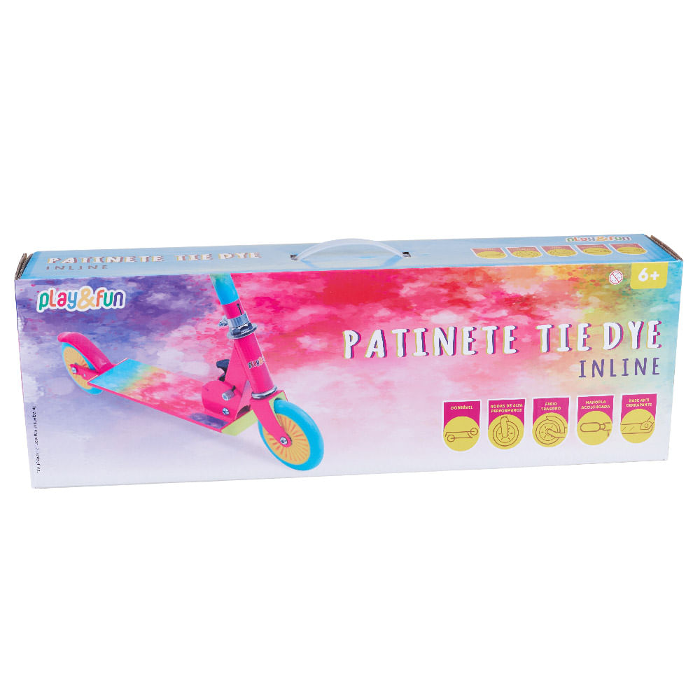 Patinete 2 Rodas Inline Play&Fun Tie Dye 80cm