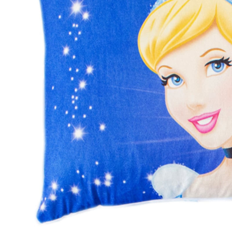 Fronha Portallar Disney Estampa Digital Localizada Princesas Cinderela 48cmx68cm Branco