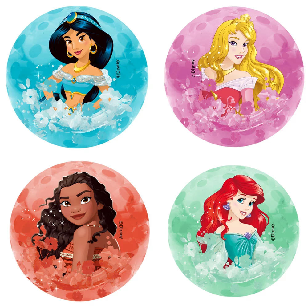 Bola de Apertar Squishy Toyng Princesas da Disney 6cm - Item Sortido