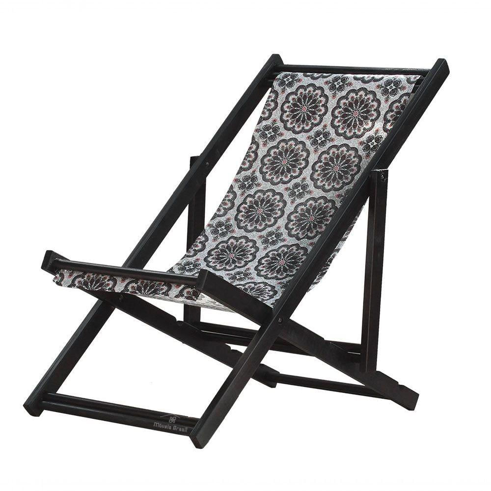 Espreguiçadeira Preguiçosa Dobrável Black Sb-mandala