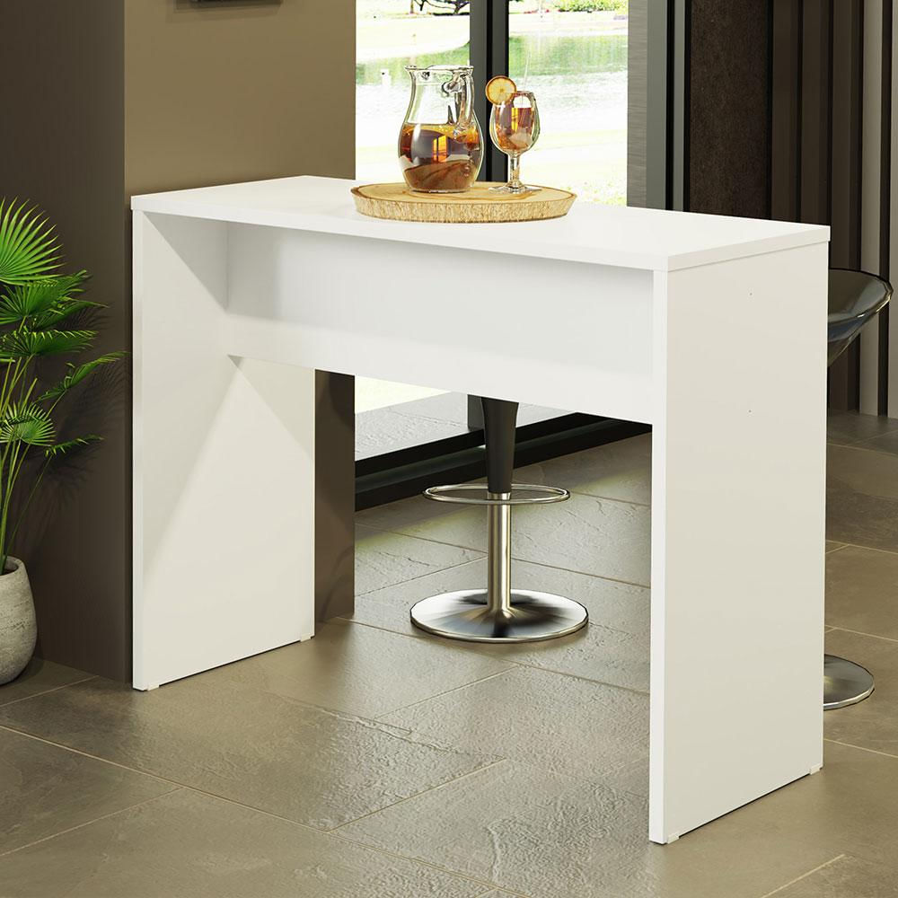 Bancada Para Cozinha Lux Madesa 115 Cm - Branco