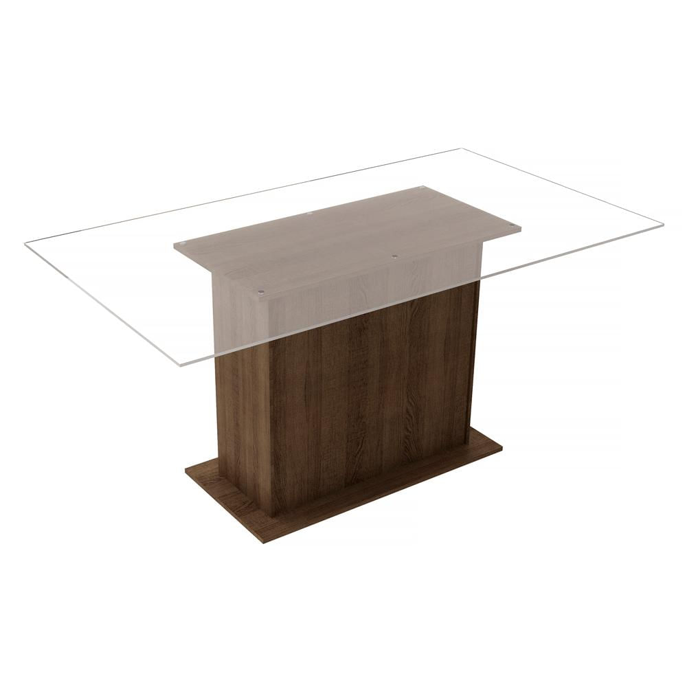 Mesa Madesa com Tampo de Vidro 5251A