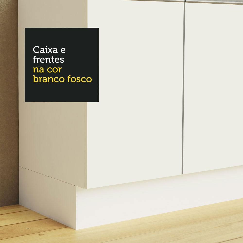 Armário Aéreo 100% MDF 60 cm 1 Porta Basculante Branco Smart Madesa Branco