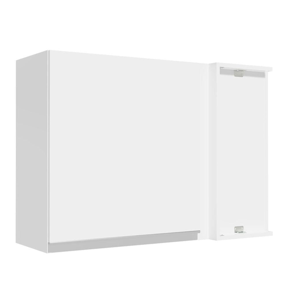 Armário Aéreo de Canto Madesa Glamy 1 Porta - Branco