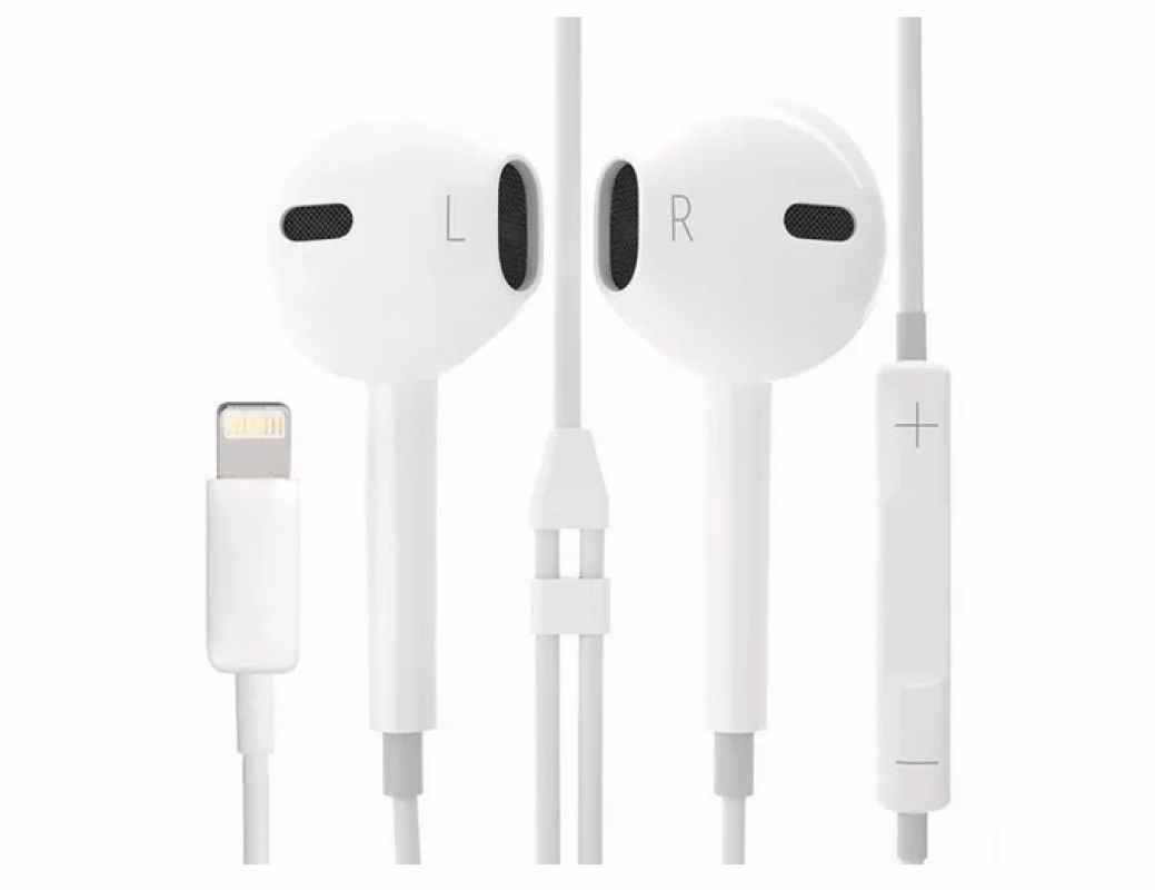Fone de Ouvido Compativel para iPhone 7 8 e X Branco