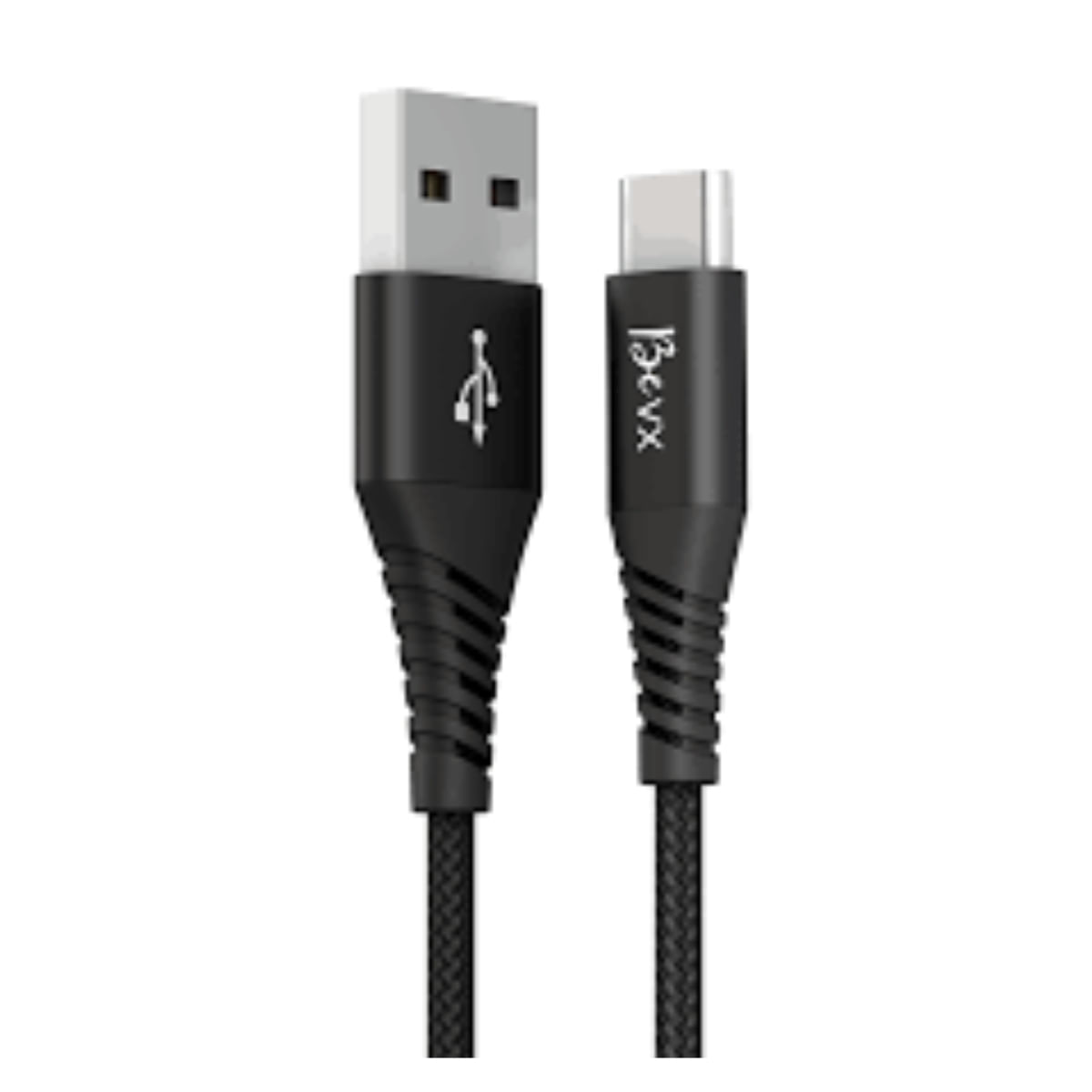 Cabo USB Tipo C Preto 1m Carregador Celular 4.8A Rápido