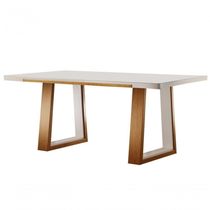 Mesa De Jantar Com Vidro - Real-2,0x1,0m - Requinte Salas