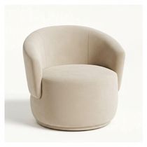 Poltrona Orgânica Consultório Design Moderno Conforto Recepção Veludo veludo Bege