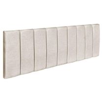 Cabeceira Painel King 1,95m Holanda Suede - Pallazio Cor Bege
