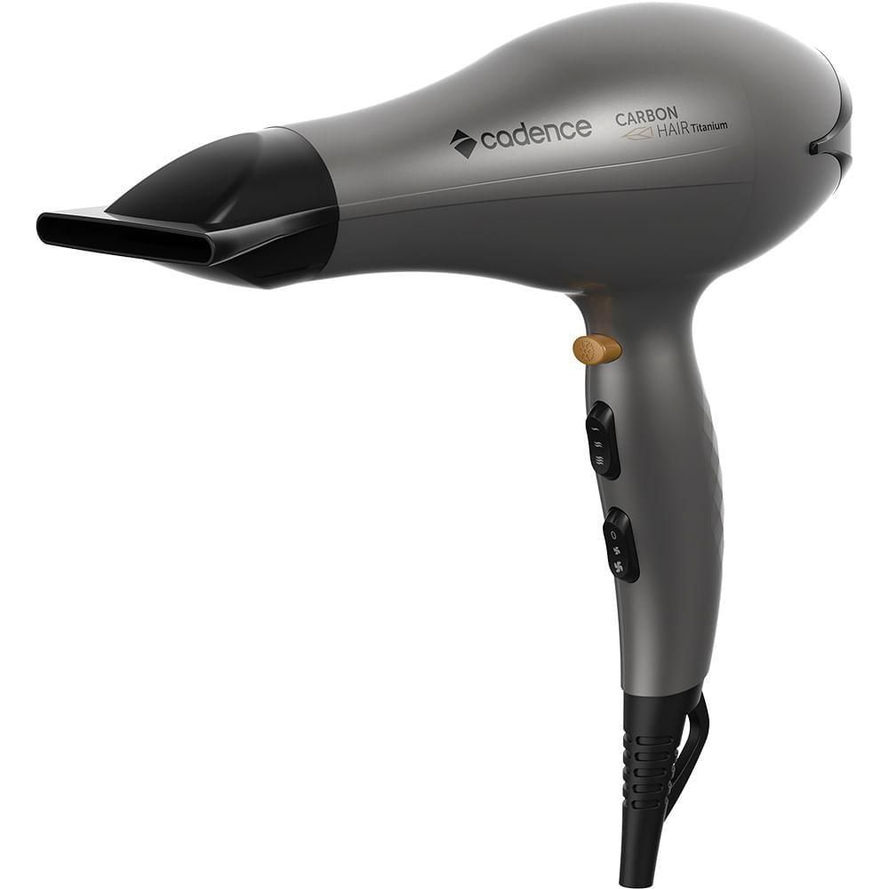 Secador De Cabelos Cadence Carbon Hair Titanium - 127v