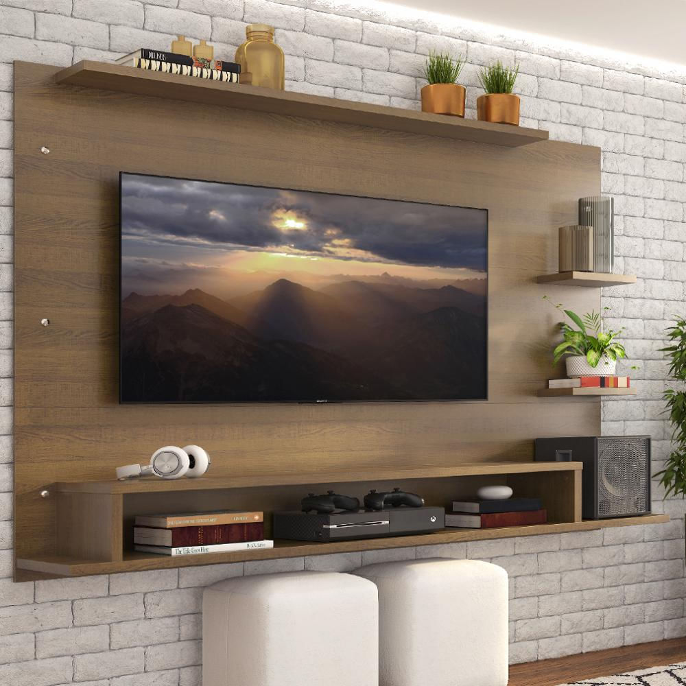 Painel para TV até 60 Polegadas Madesa Alfa com Nicho - Rustic Rustic