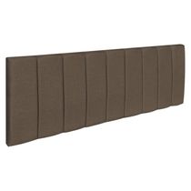 Cabeceira Painel Casal 1,40m Holanda Linho Marrom - Pallazio