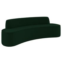 Sofá 4 Lugares Para Sala De Estar Living 260cm Koane D06 Veludo Esmeralda - Mpozenato
