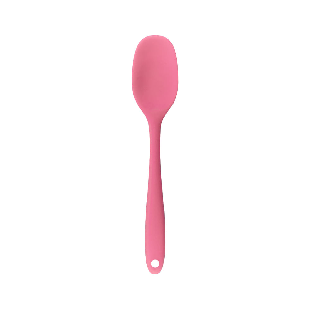 Espátula de Silicone Redonda Pequena Rosa OIKOS