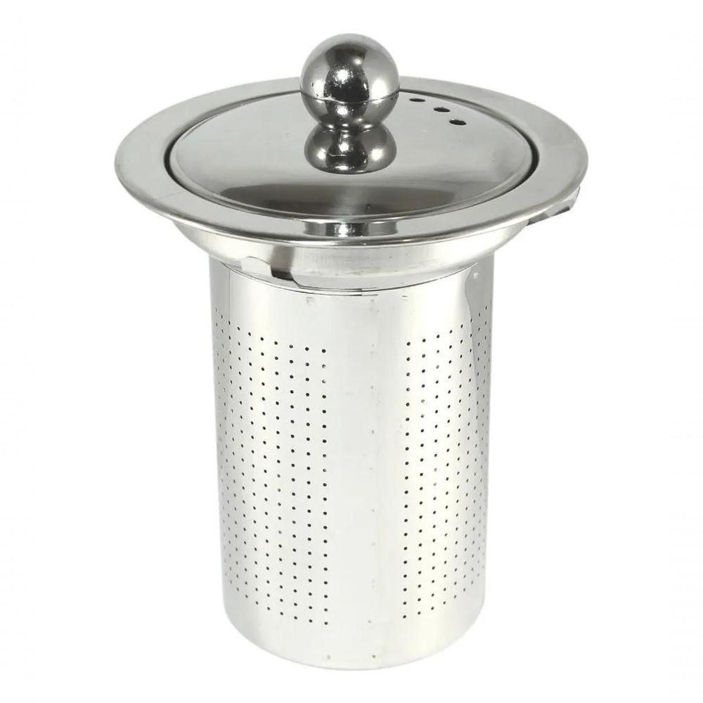 Chaleira Vidro Infusor Inox Bule 500ml Cha Cafe Coador Jarra