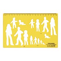 Traceease Estêncil de Forma Humana Edição Feminina - Contornos com Referências em Escala para Desenho, Ilustração e Layouts - S4Sassy