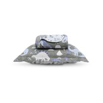 Kit Cobre Leito Casual Kids Solteiro Appel Cinza