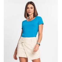 Blusa Feminina Básica Visco Tricot Rovitex Azul
