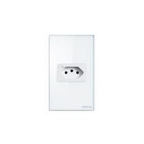 Tomada Inteligente ETS 1001 com Wi-Fi e Controle por App Mibo Smart Branca Intelbras