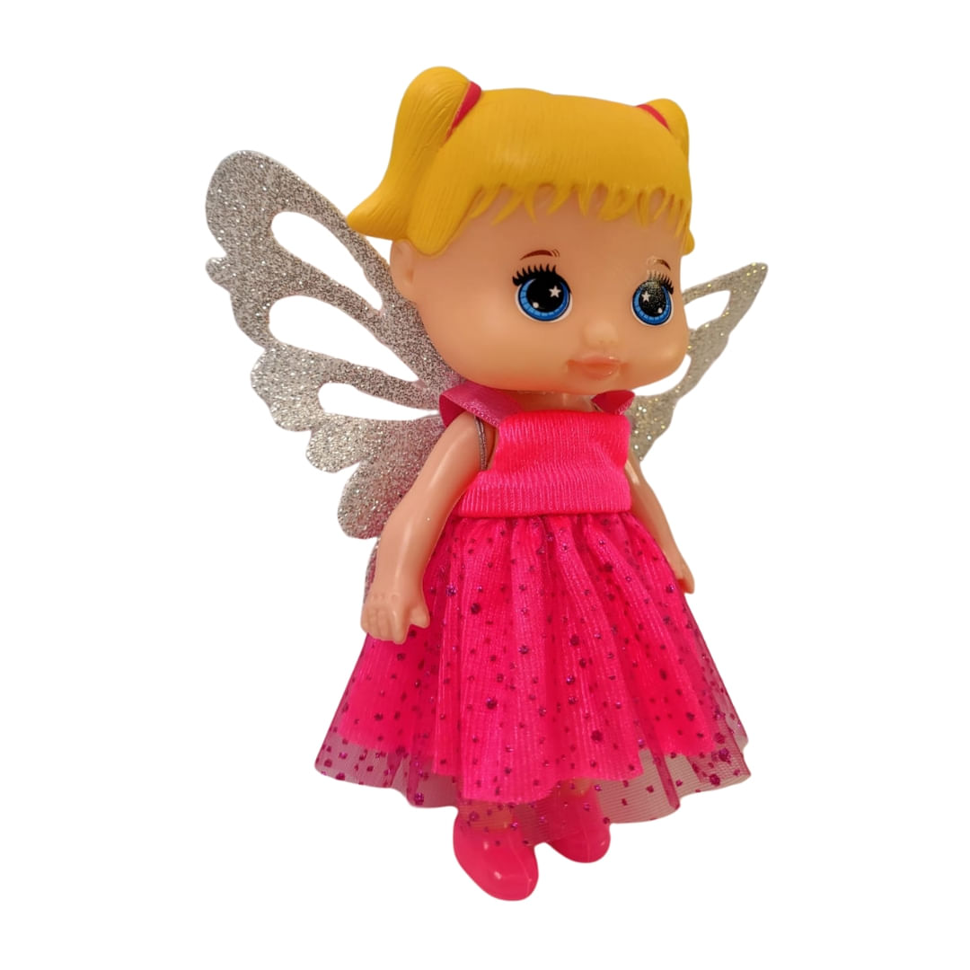 Boneca Lolinha Fadinha Rosa - Anjo Toys