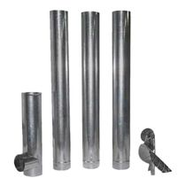 Kit Chaminé para Fogão a Lenha 6 Peças Venax KITCHFOGLEN 110mm
