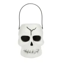 Balde Cranio Halloween Tam. Aprox. 14X16X17 Cm