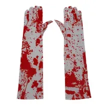 H430 - Luvas Decorativa Halloween Sangue