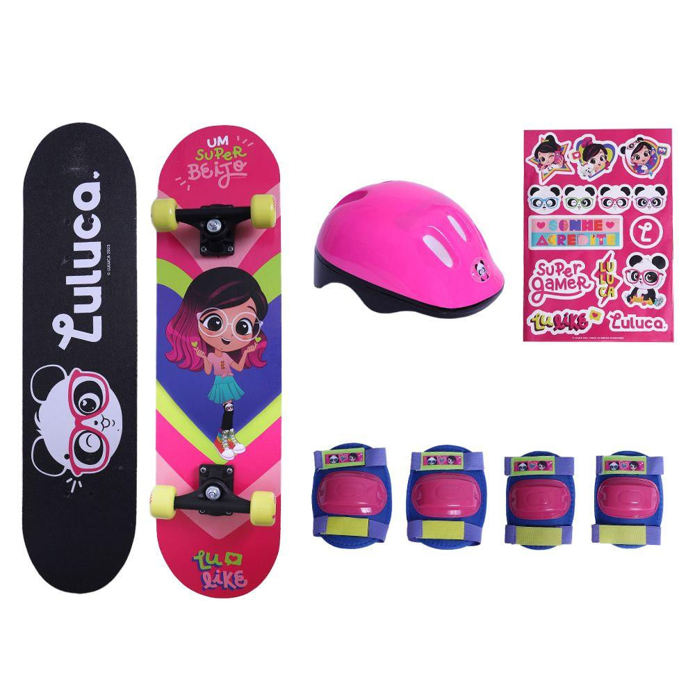 Luluca Skate Com Acessórios Super Beijo - Fun Divirta-se