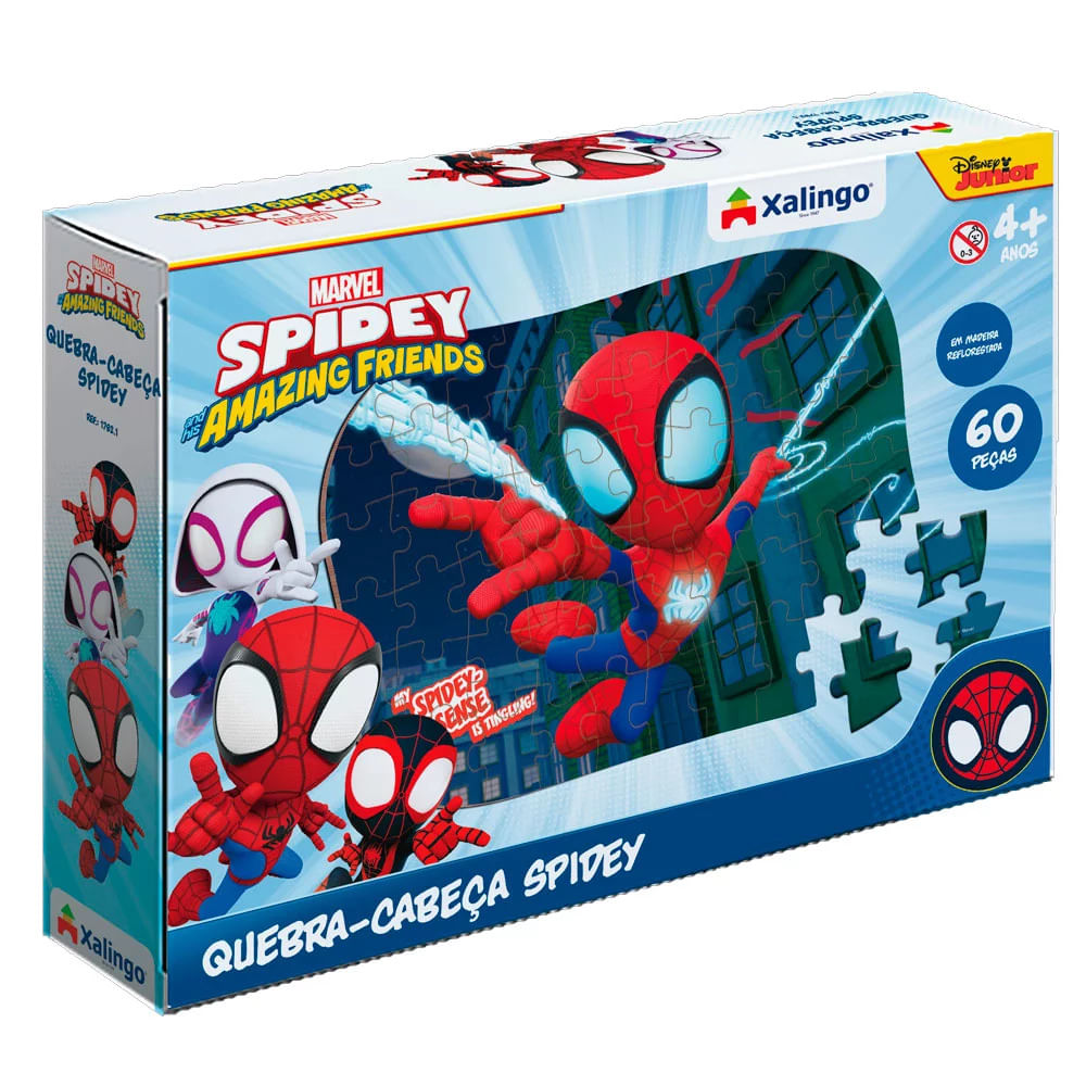 Quebra-Cabeça Spidey Xalingo 60 Peças