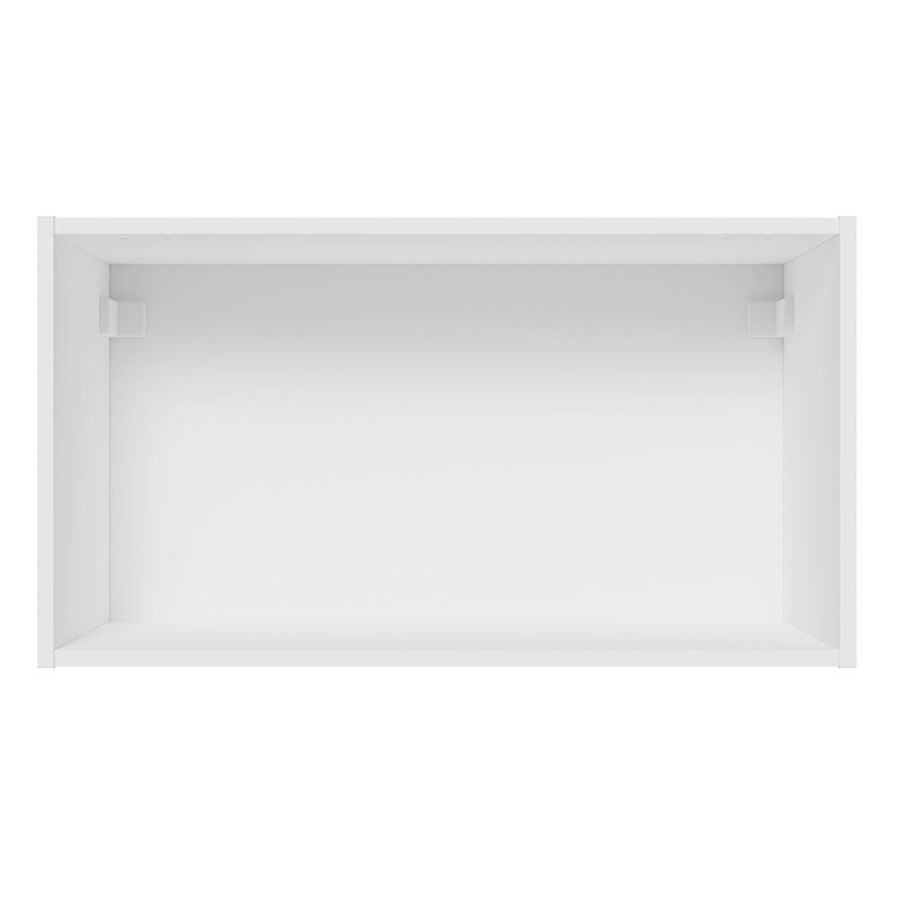 Armário Aéreo 100% MDF 60 cm 1 Porta Basculante Branco/Crema Smart Madesa Branco/Crema