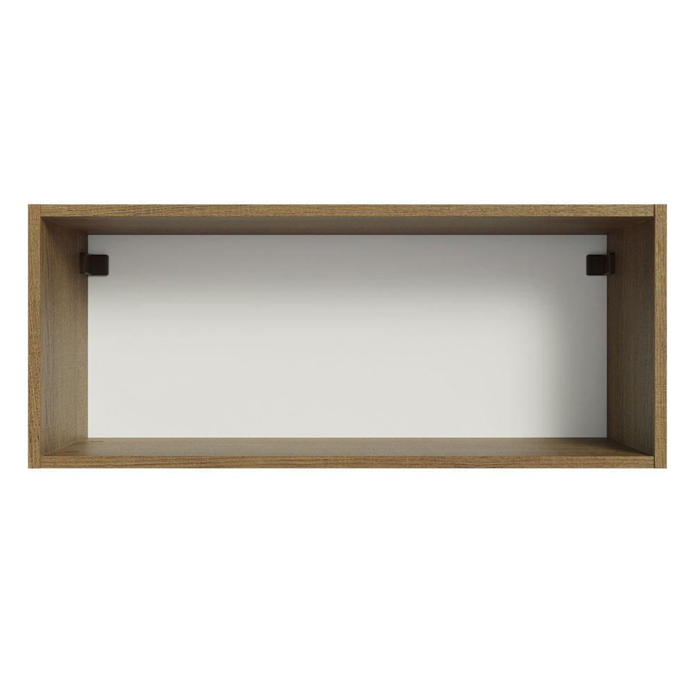 Armário Aéreo Multiuso 80cm 1 Porta Basculante Rustic/Crema Agata Madesa Rustic/Crema