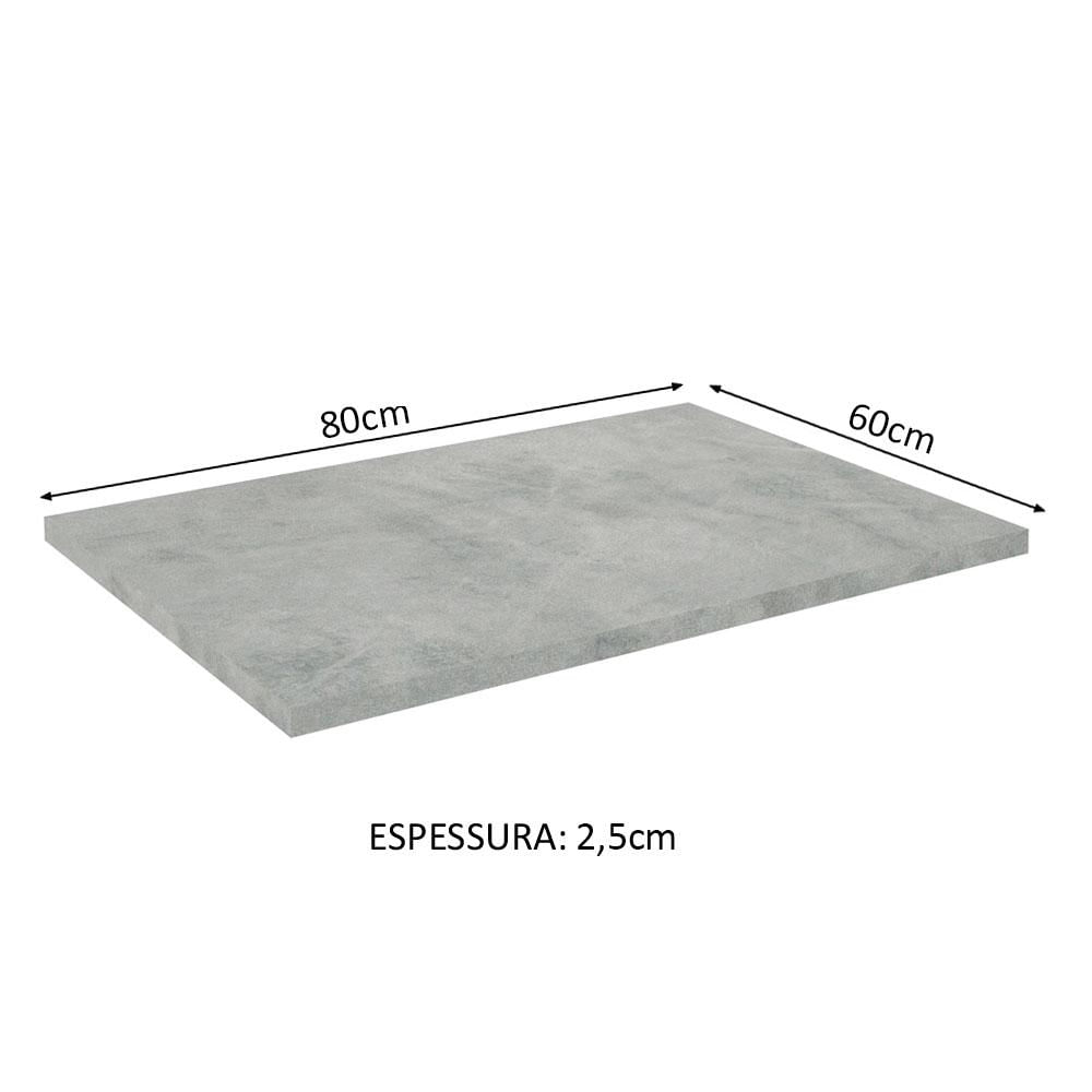 Tampo para Balcão de 80 x 60 cm para Cozinhas Madesa Glamy, Lux e Stella - Mood Mood