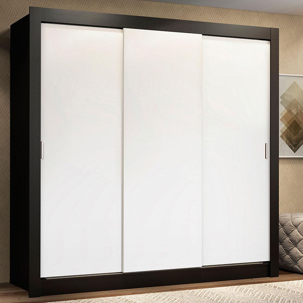 Guarda Roupa Casal Madesa Lyon 3 Portas de Correr 2 Gavetas