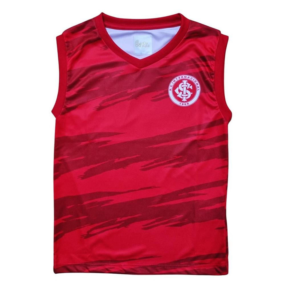 Camiseta Internacional Infantil Regata Faixas Oficial