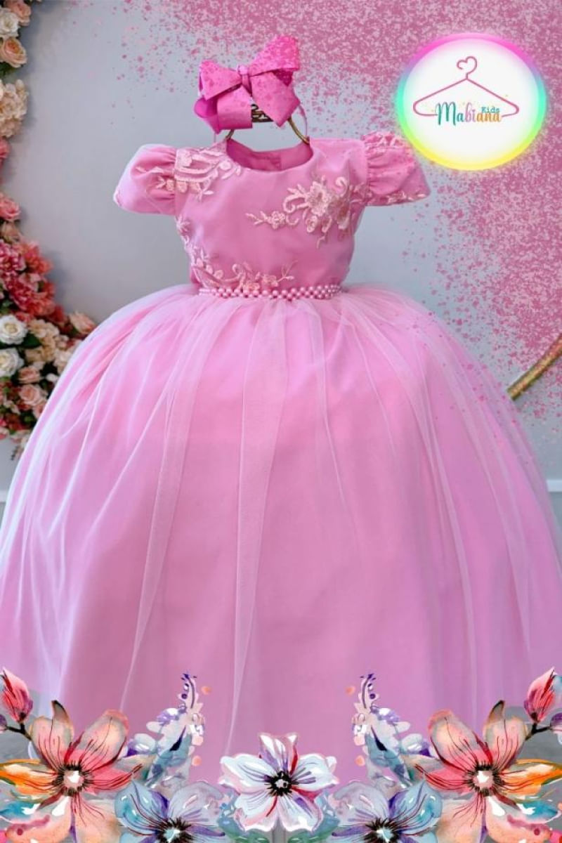 Bolero Vestido Infantil Rosa Seco Vestido Infantil Rosa Seco Com