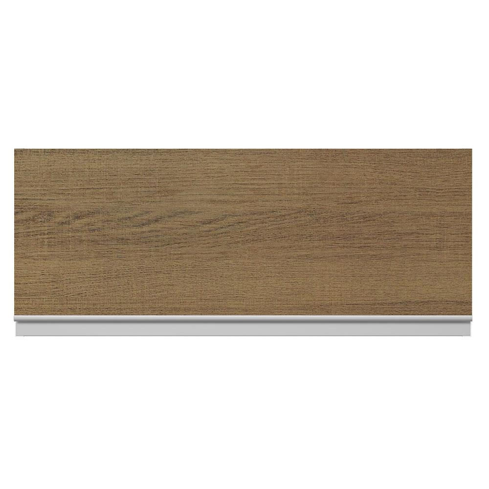 Armário Aéreo Madesa Acordes 100% MDF 80 cm 1 Porta - Branco/Rustic Branco/Rustic