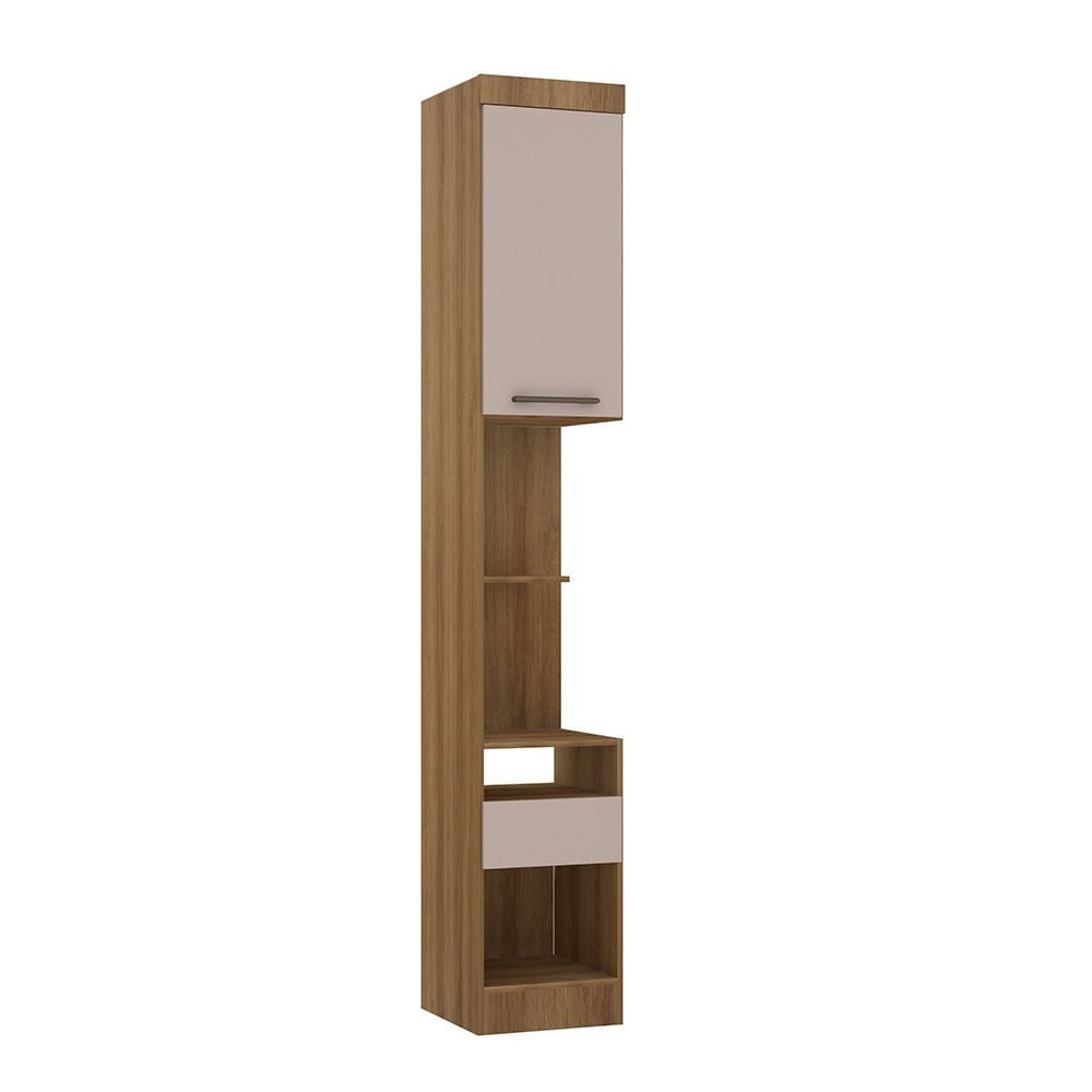 Módulo Mesa de Cabeceira Alta 38cm com 1 Porta e 1 Gaveta Eucamóveis Paris - 324