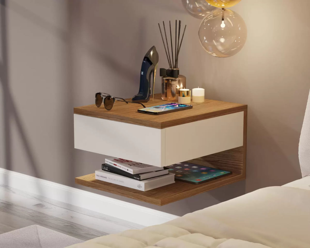 Mesa de cabeceira Suspenso Havana Cores - Comprar Moveis em Casa