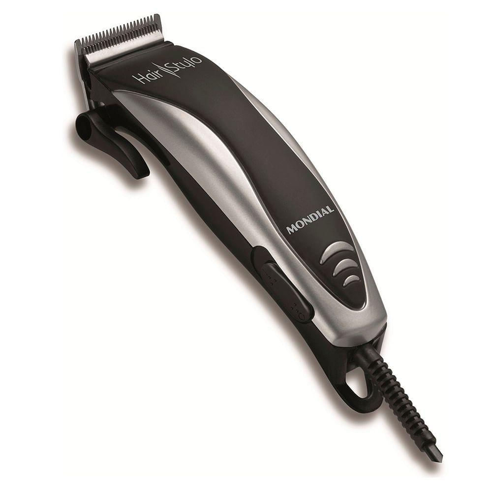 Cortador De Cabelos Mondial Hair Stylo Cr-02 127v-preto/prata