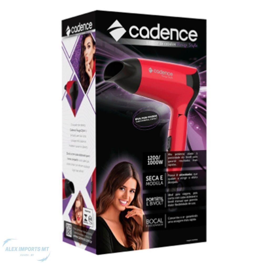 Secador De Cabelo Cadence Rouge Style Sec185 Bivolt