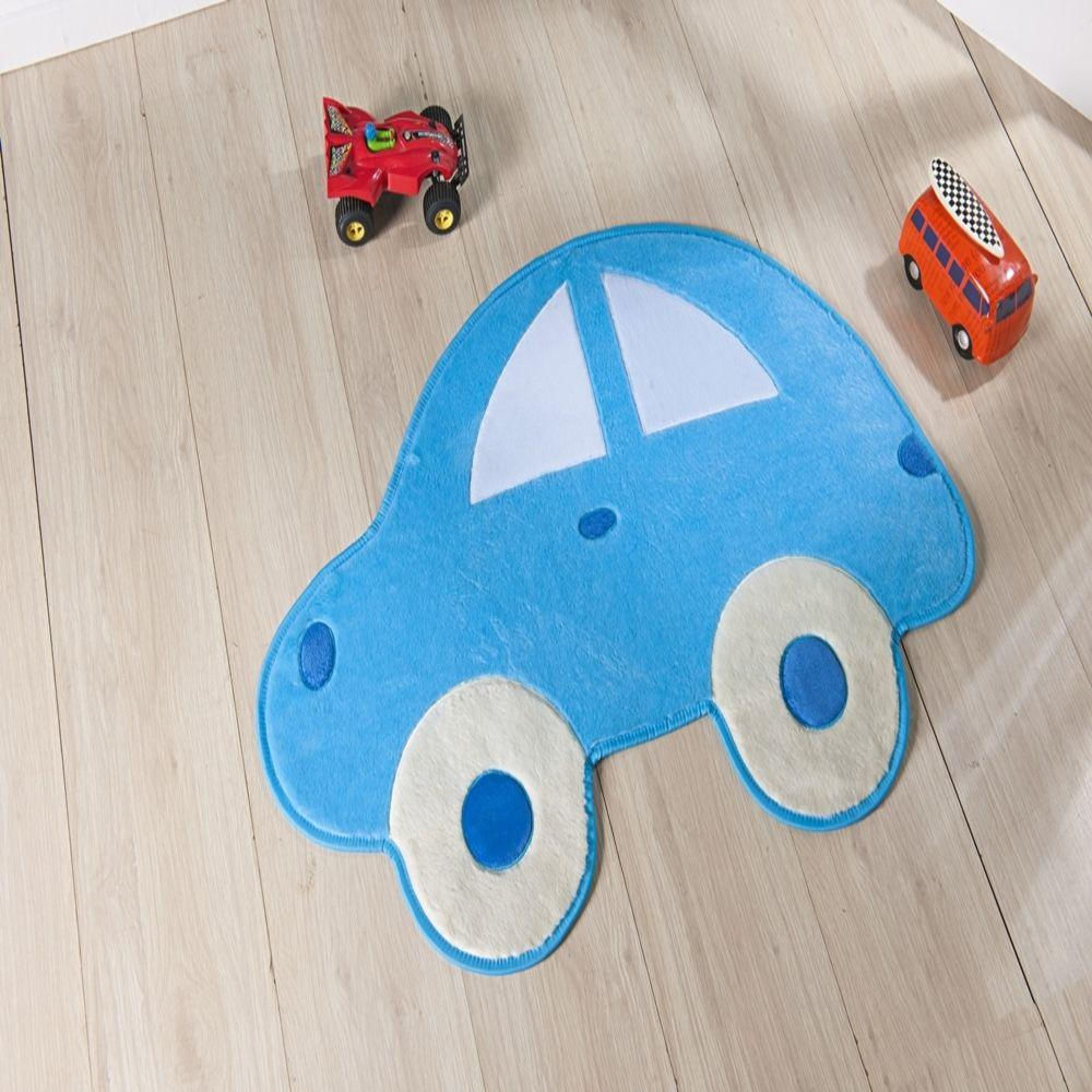 Tapete Premium Baby Fusca Azul Turquesa Guga Tapetes