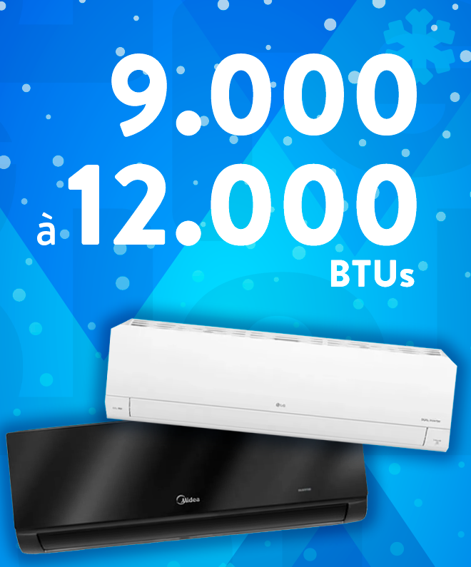 Ar condicionado 9000 12000 btus