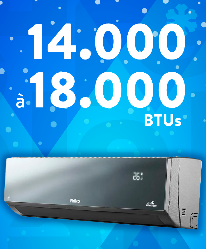 Ar condicionado 14000 18000 btus