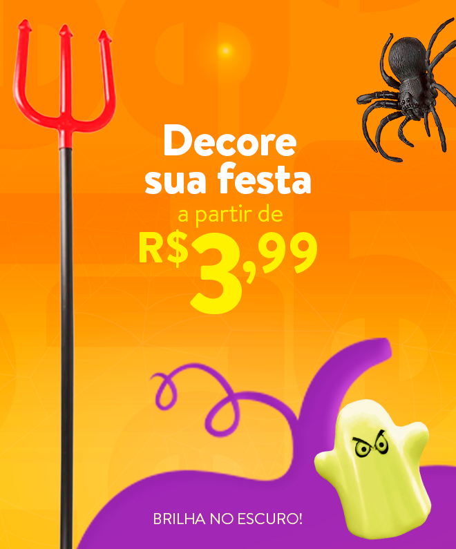 Fantasias e Acessórios com até 30% de desconto